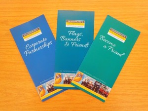 Shakespeare's Celebrations fund raising leaflets