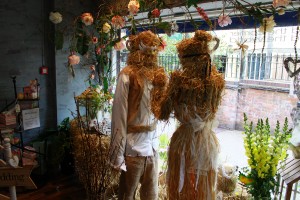 Hidden Garden Floral Design's winning Romeo and Juliet window display